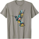 Floral Hummingbird Silhouette Girls Graphic T-Shirt - T-Shirt | Sand