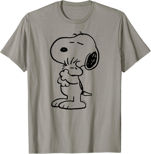 Peanuts - Snoopy Loves Woodstock T-Shirt - T-Shirt | Sand