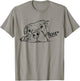 Rescue Dog Sketch, Pit Bull Drawing, Adopt Don't Shop T-Shirt - T-Shirt | Sand