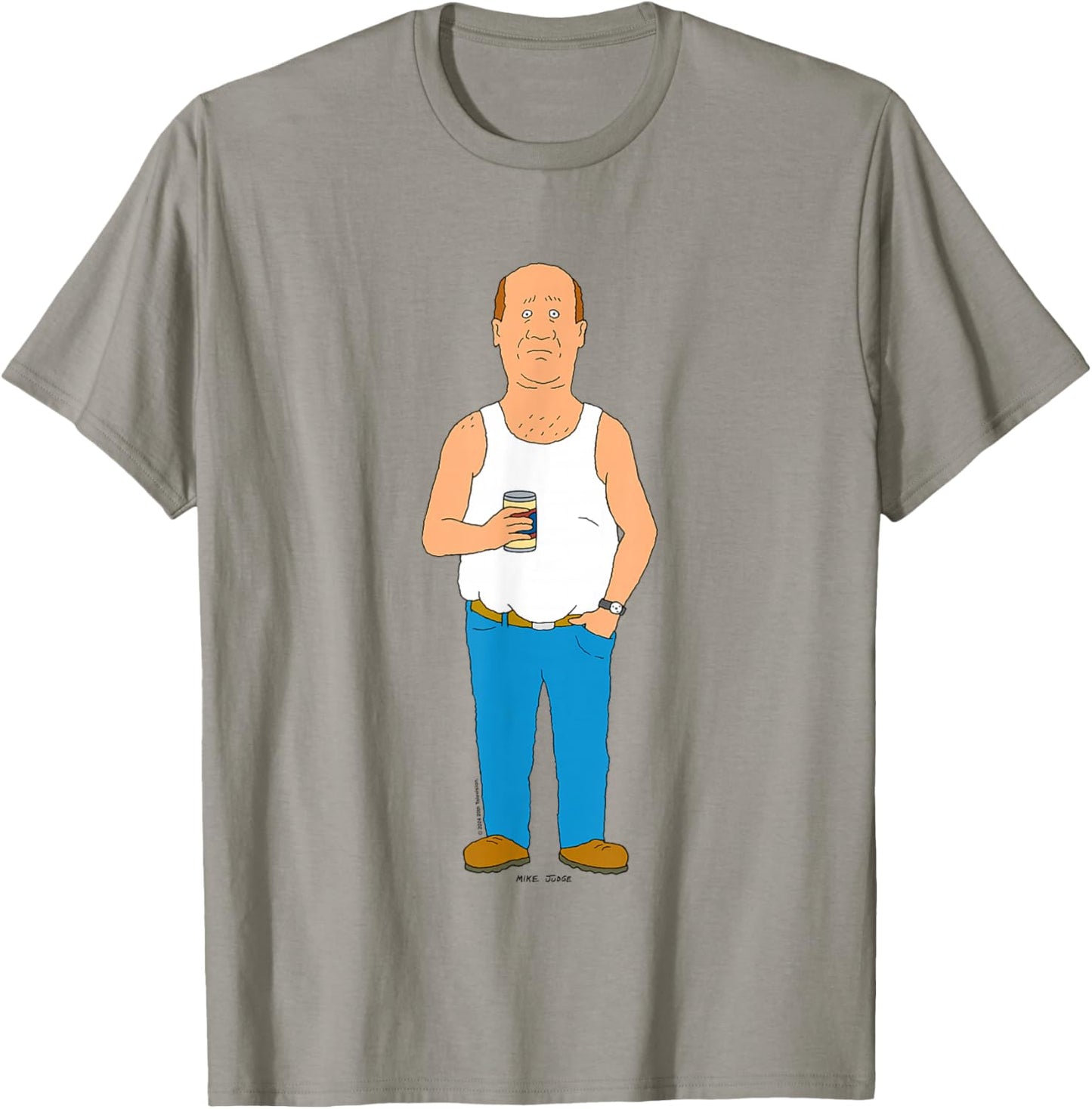 King Of The Hill Iconic Bill Dauterive Big Chest Portrait T-Shirt - T-Shirt | Sand