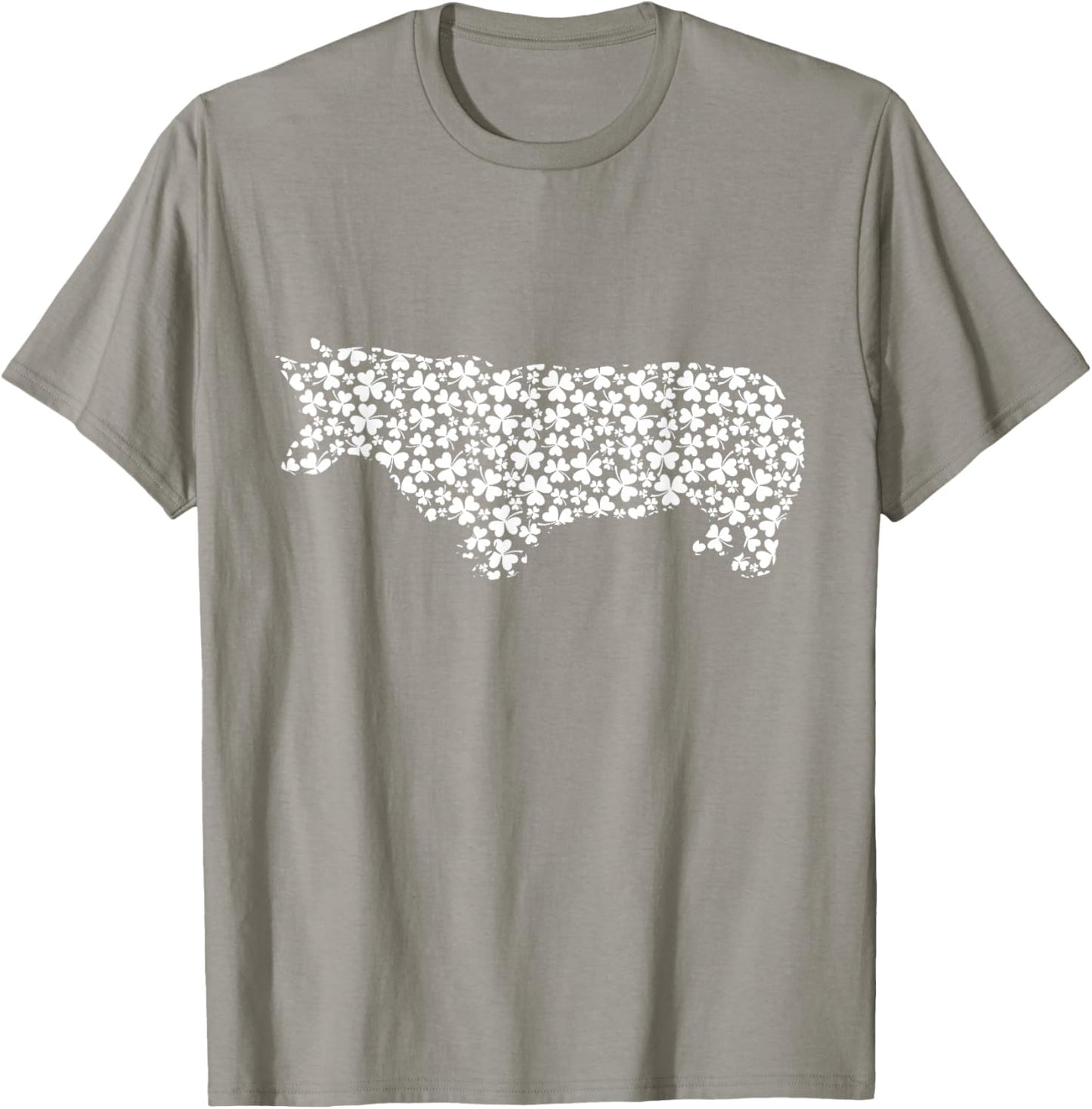 Pembroke Welsh Corgi Dog Cute Shamrock St Patricks Day T-Shirt - T-Shirt | Sand