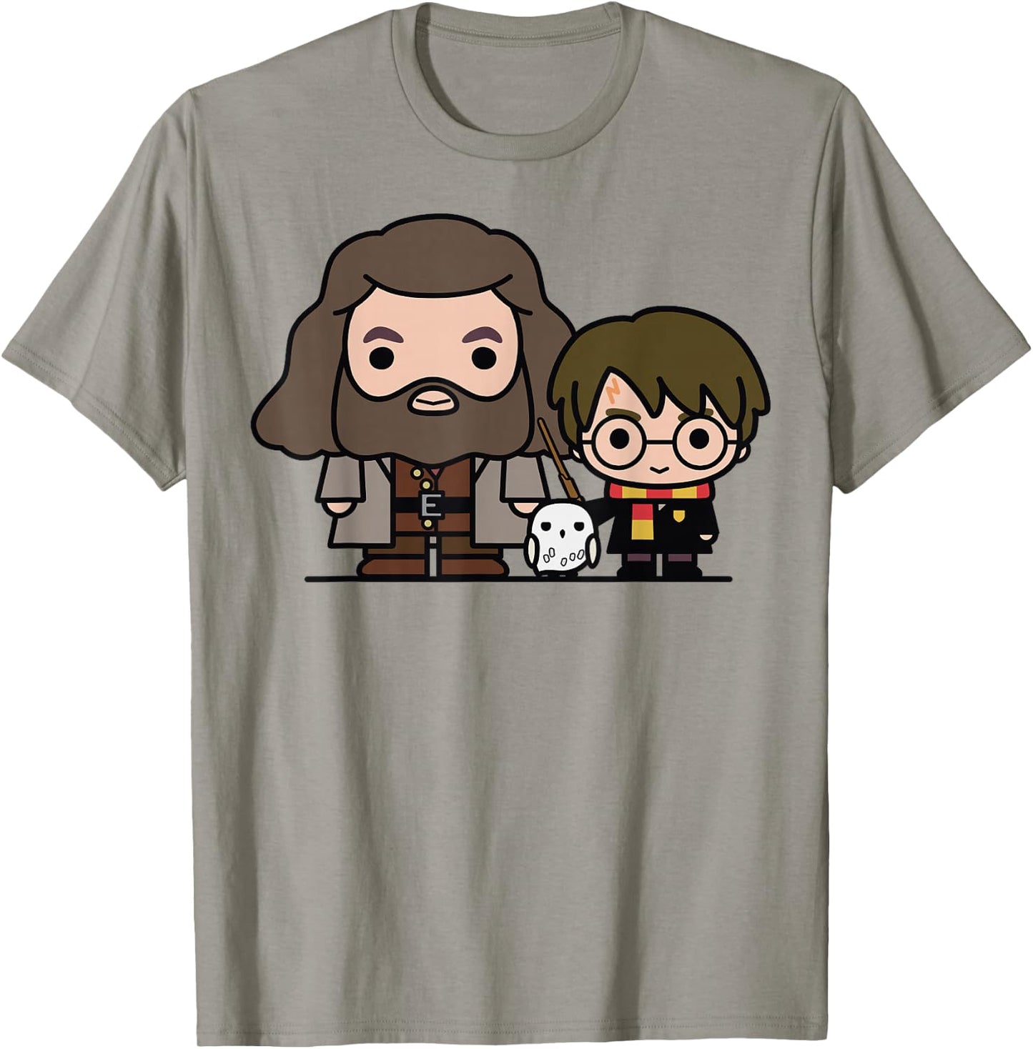Harry Potter Hagrid & Hedwig Chibi Small T-Shirt - T-Shirt | Sand