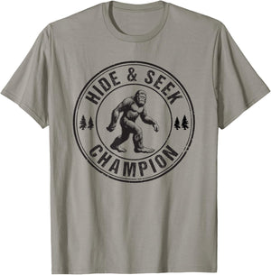 Bigfoot Hide And Seek Champion Sasquatch T-Shirt - T-Shirt | Sand
