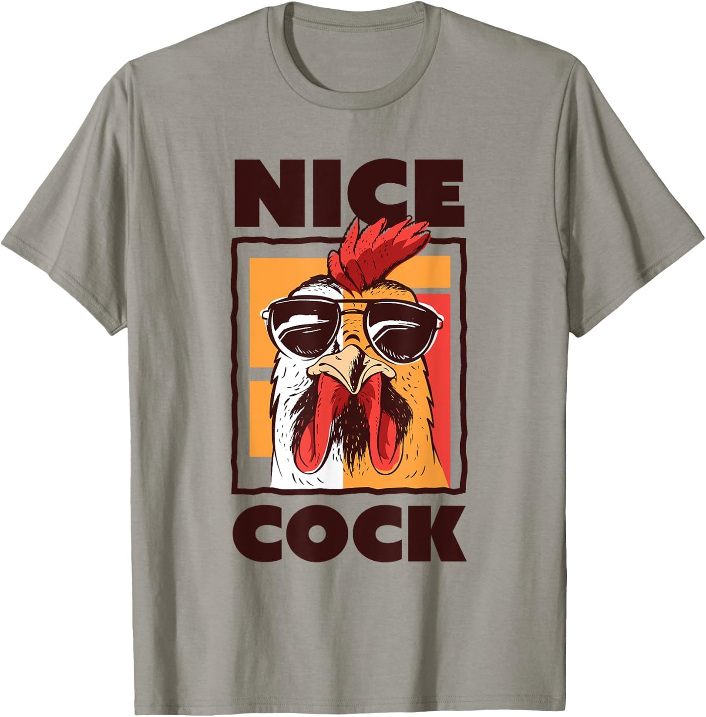 Nice Cock Farming Bird watching Gift T-Shirt - T-Shirt | Sand
