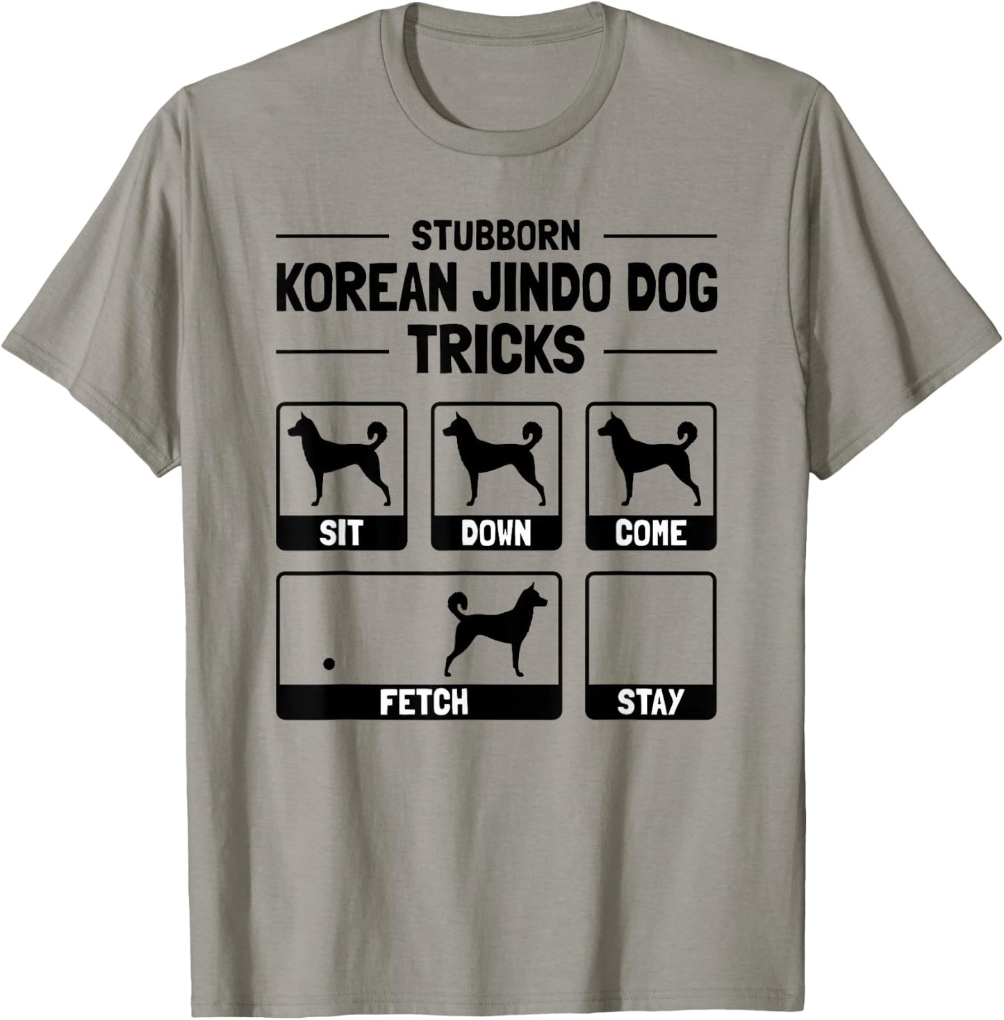 Hilarious Korean Jindo Dog Owner Meme Dog Training T-Shirt - T-Shirt | Sand