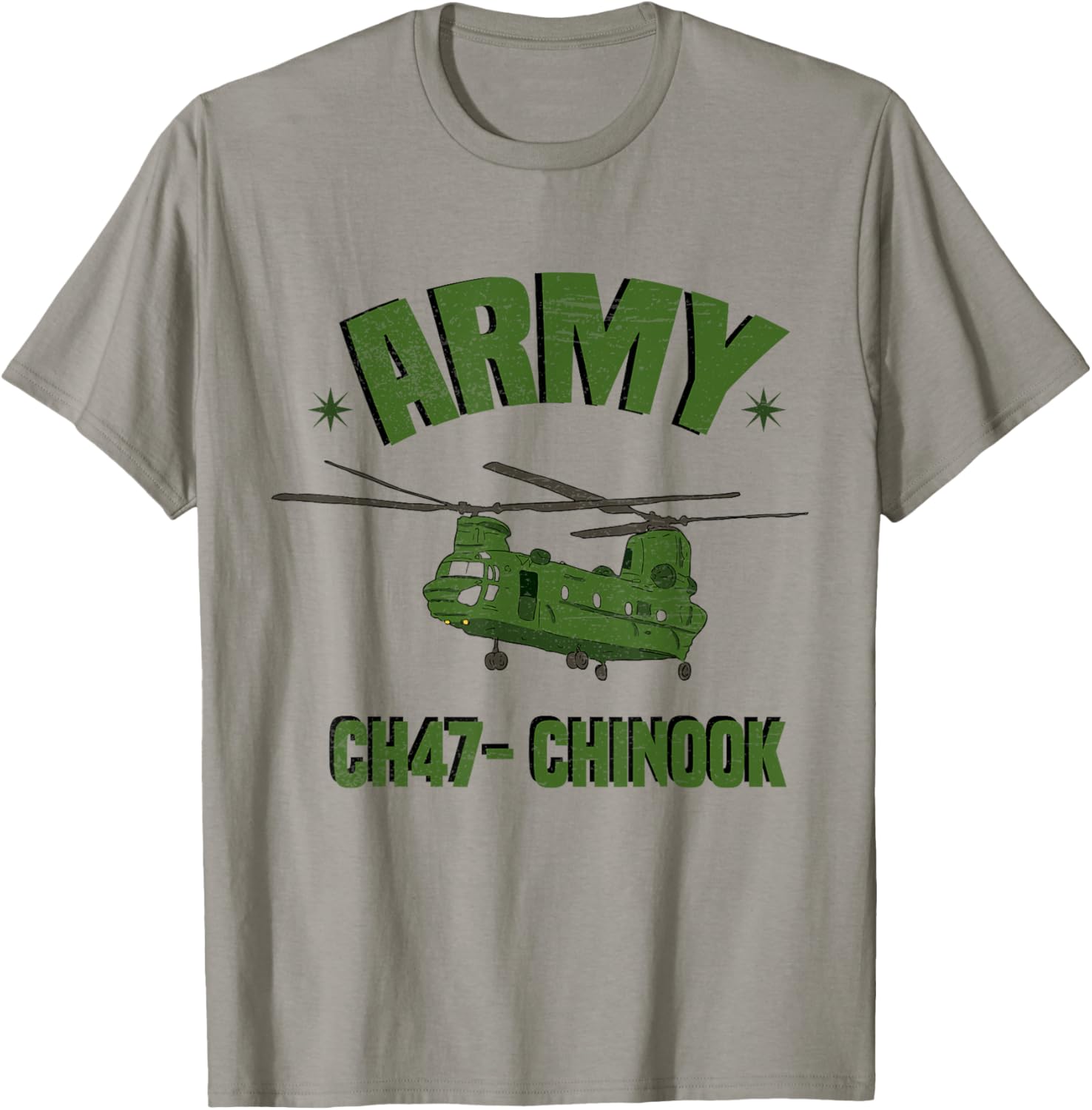 Army Ch-47 Chinook Helicopter T-Shirt - T-Shirt | Sand