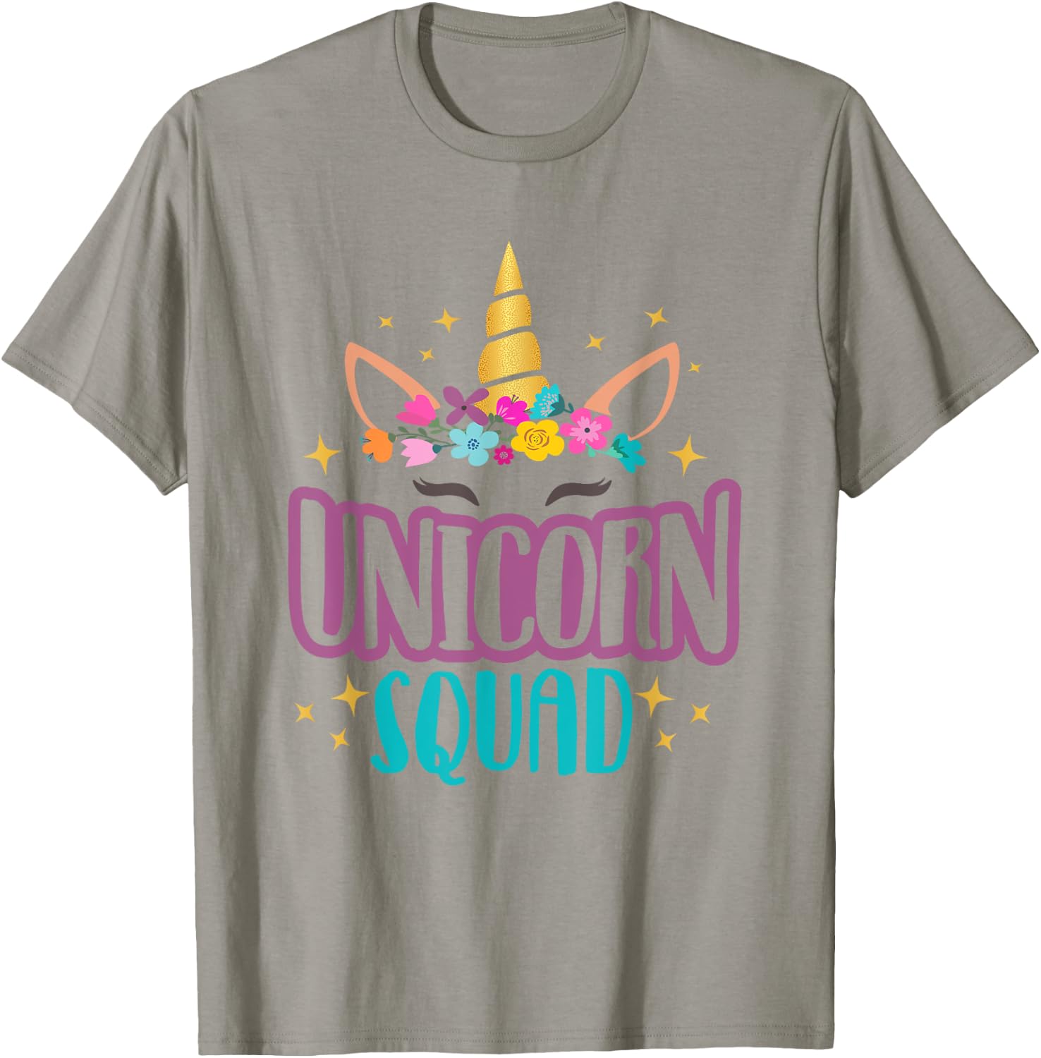 Unicorn Squad Unicorns Girls Birthday Party Matching Gift T-Shirt - T-Shirt | Sand