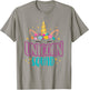 Unicorn Squad Unicorns Girls Birthday Party Matching Gift T-Shirt - T-Shirt | Sand