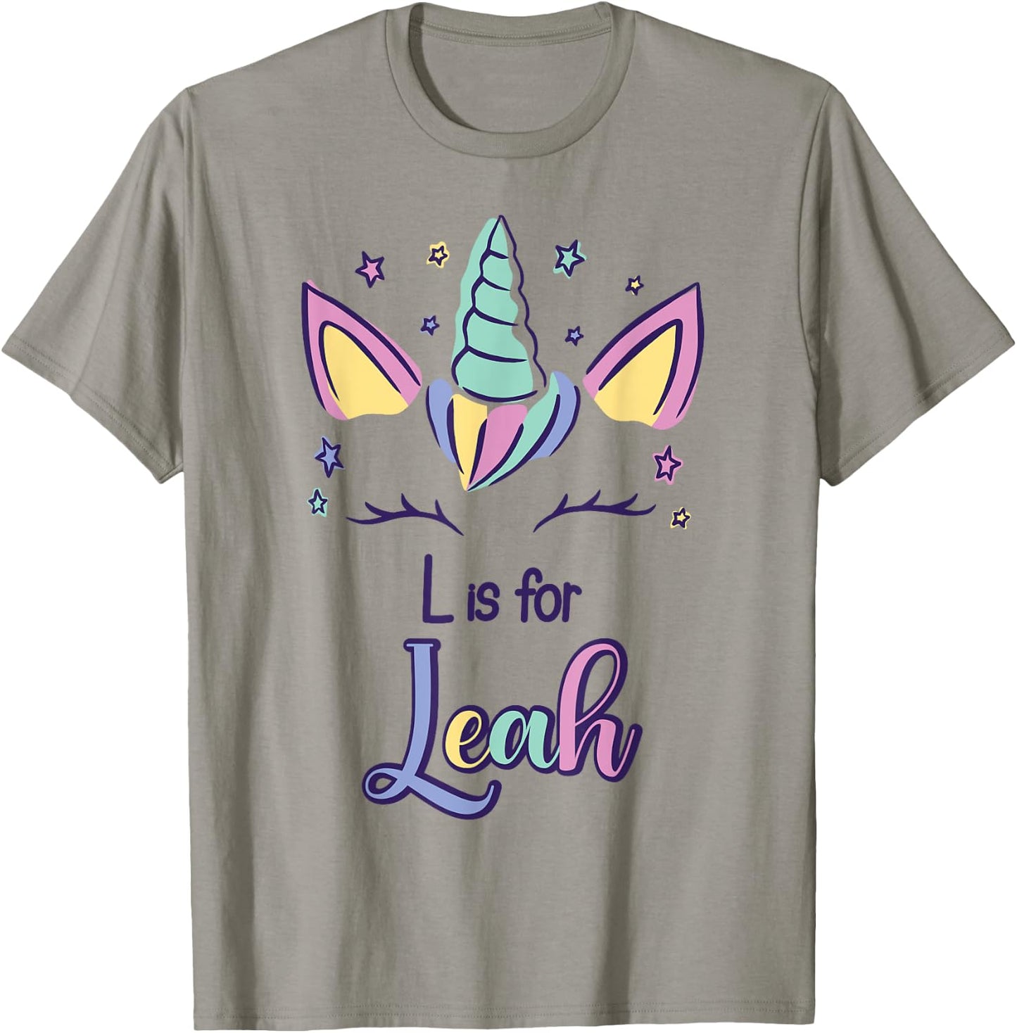 First Name Leah Personalized L Is For Leah T-Shirt - T-Shirt | Sand
