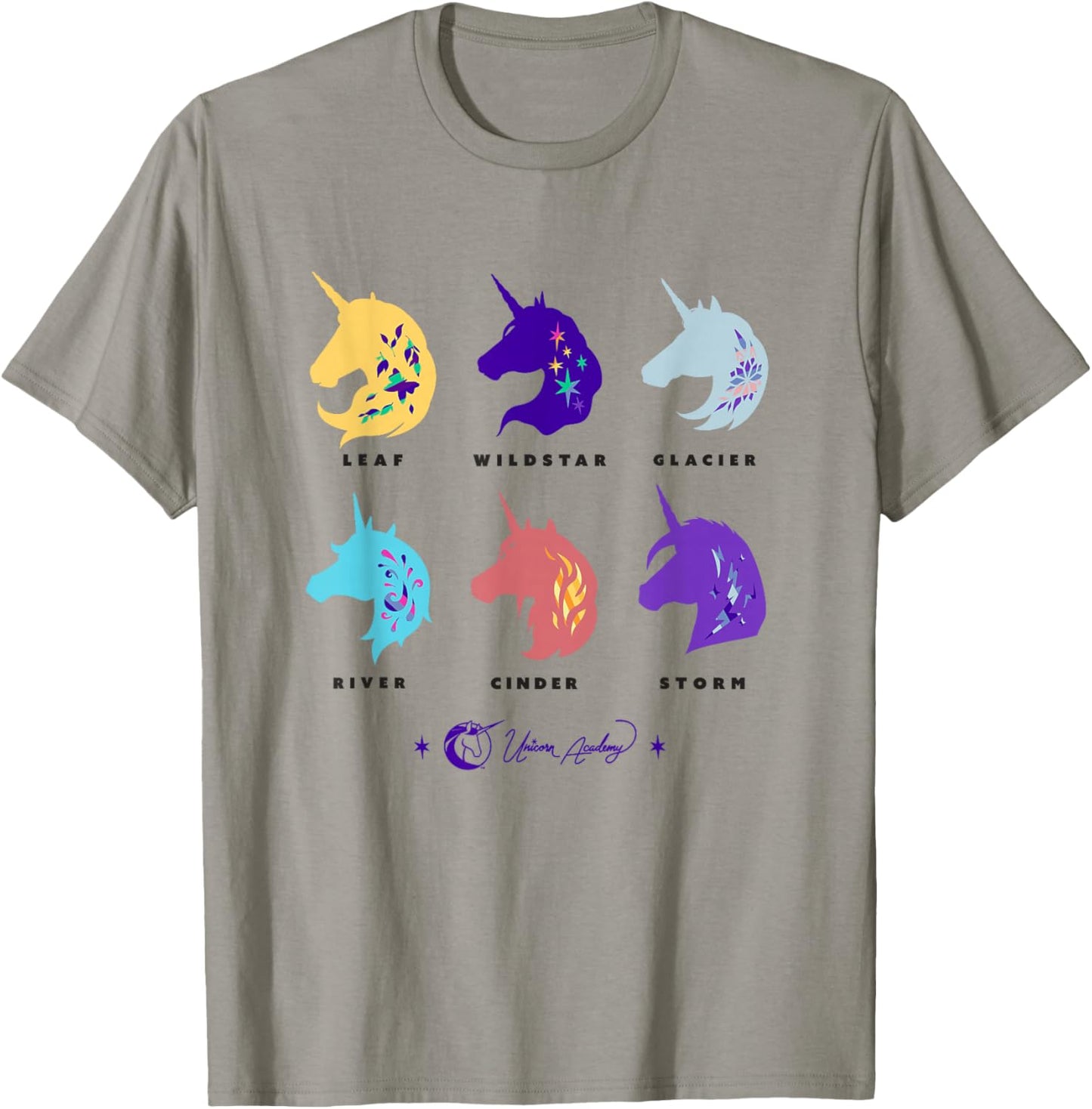 Unicorn Academy Unicorn Silhouettes Graphic T-Shirt - T-Shirt | Sand