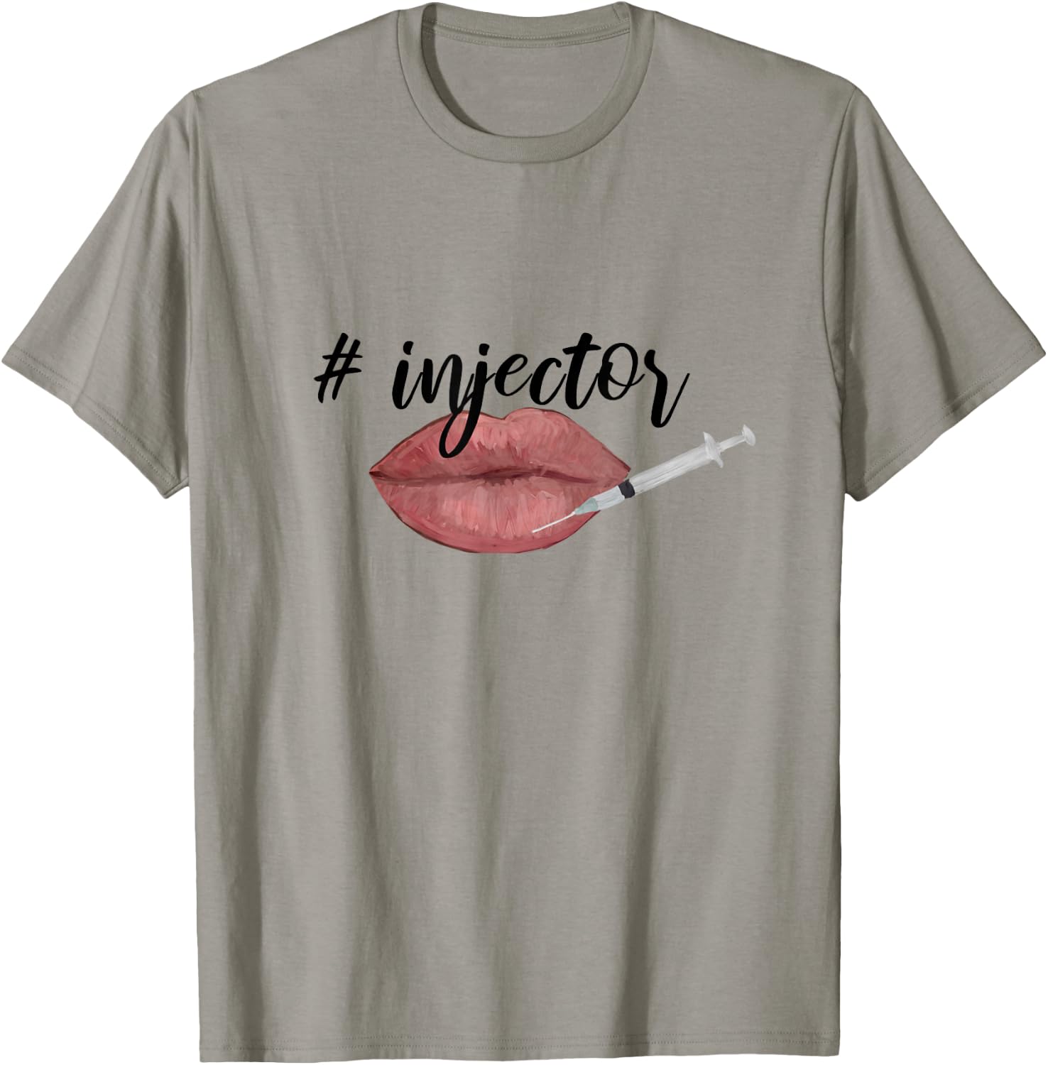 Nurse injector lip filler injections cosmetics T-Shirt - T-Shirt | Sand