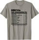 Miftees HBCU -Adults Blue Small HBCU Facts T-Shirt - T-Shirt | Sand