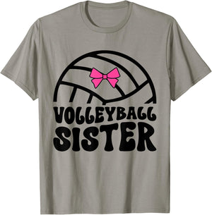Volleyball Sister Of A Volleyball Player Sister T-Shirt - T-Shirt | Sand