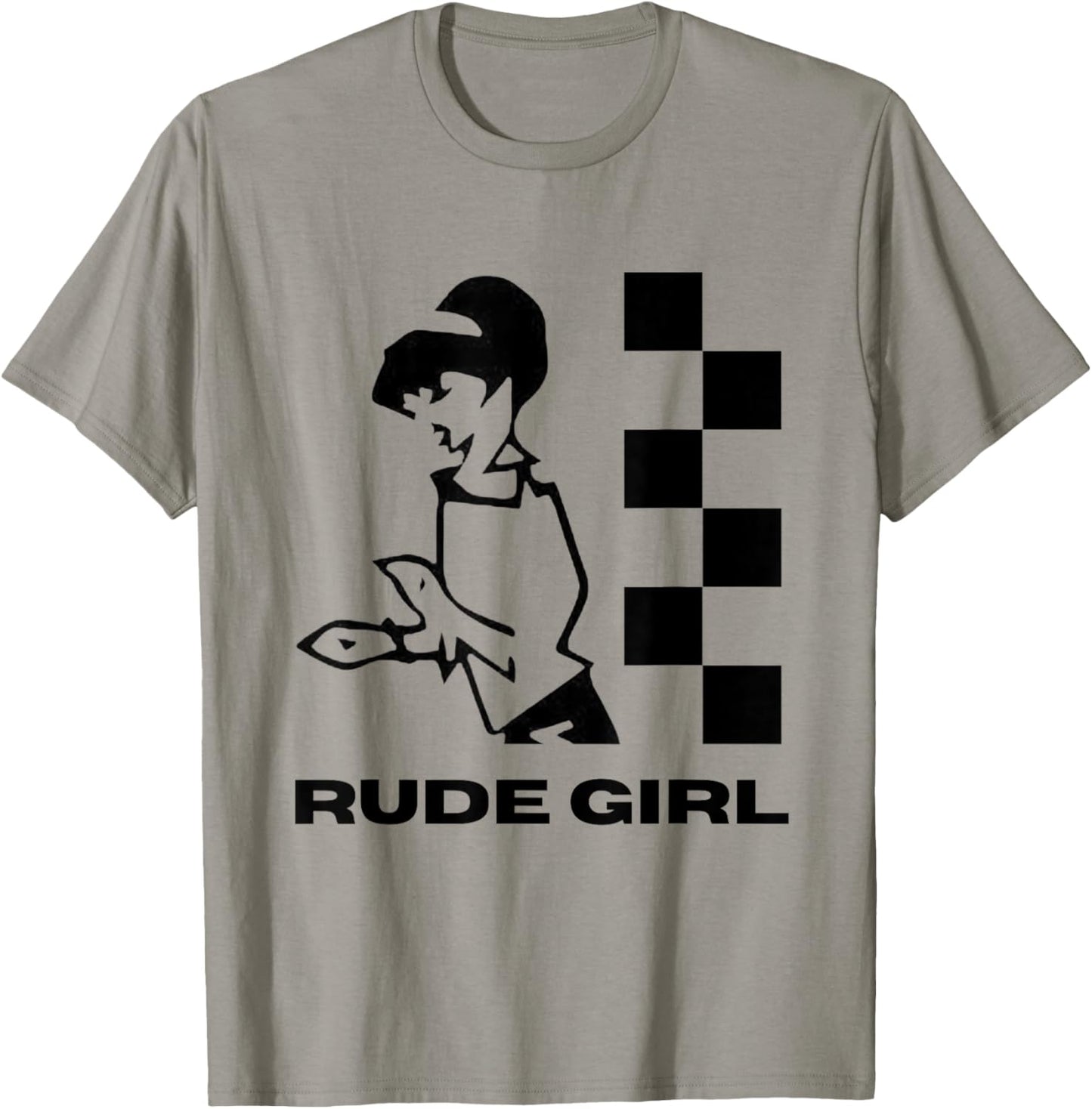 2 Tone Ska Rude Beat Girl T-Shirt - T-Shirt | Sand