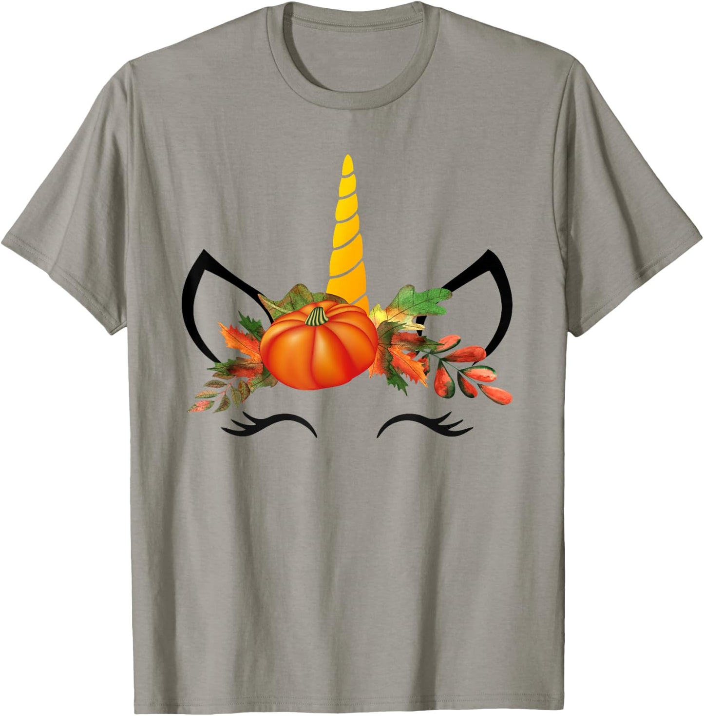 Cute Unicorn Pumpkin Shirts for Kids Halloween Thanksgiving T-Shirt - T-Shirt | Sand