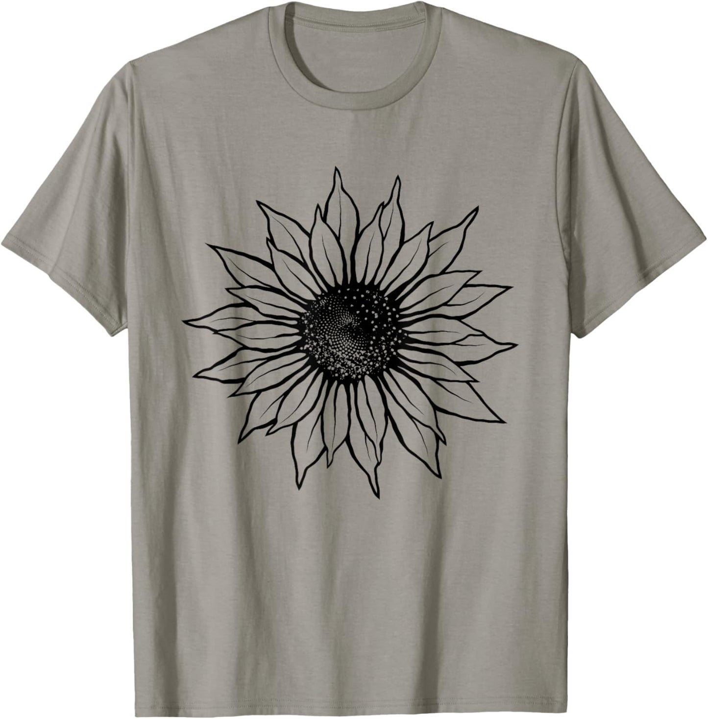 Sunflower Shirt Women Men Cute Floral Graphic Casual Summer T-Shirt - T-Shirt | Sand