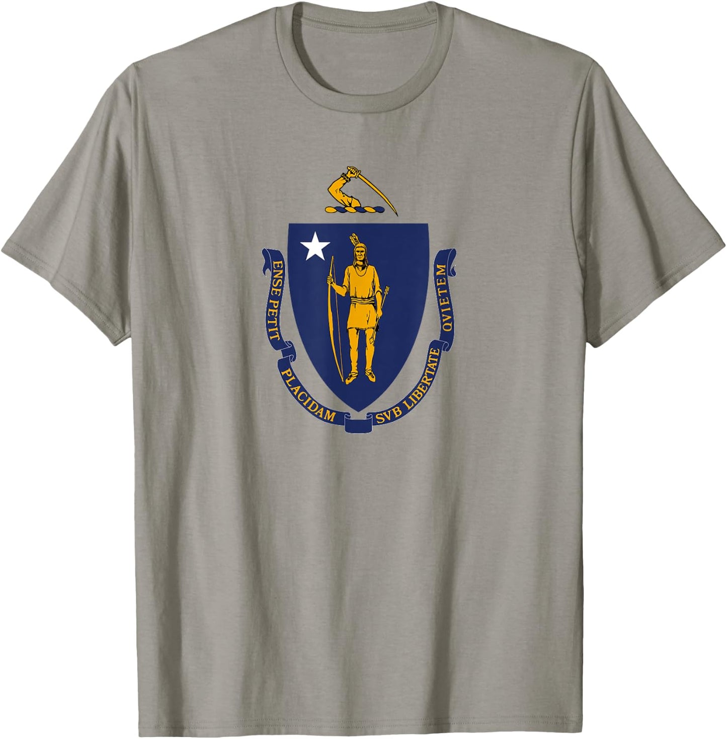 Flag of Massachusetts T-Shirt - T-Shirt | Sand