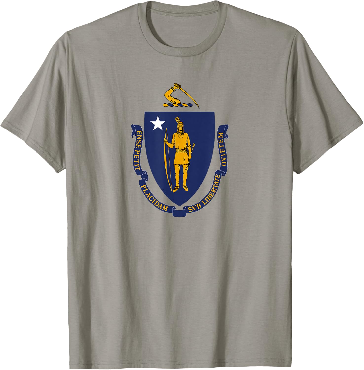 Flag of Massachusetts T-Shirt - T-Shirt | Sand