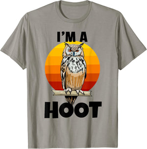 I'm A Hoot Owl Bird Funny Night Sound Love Women Men T-Shirt - T-Shirt | Sand