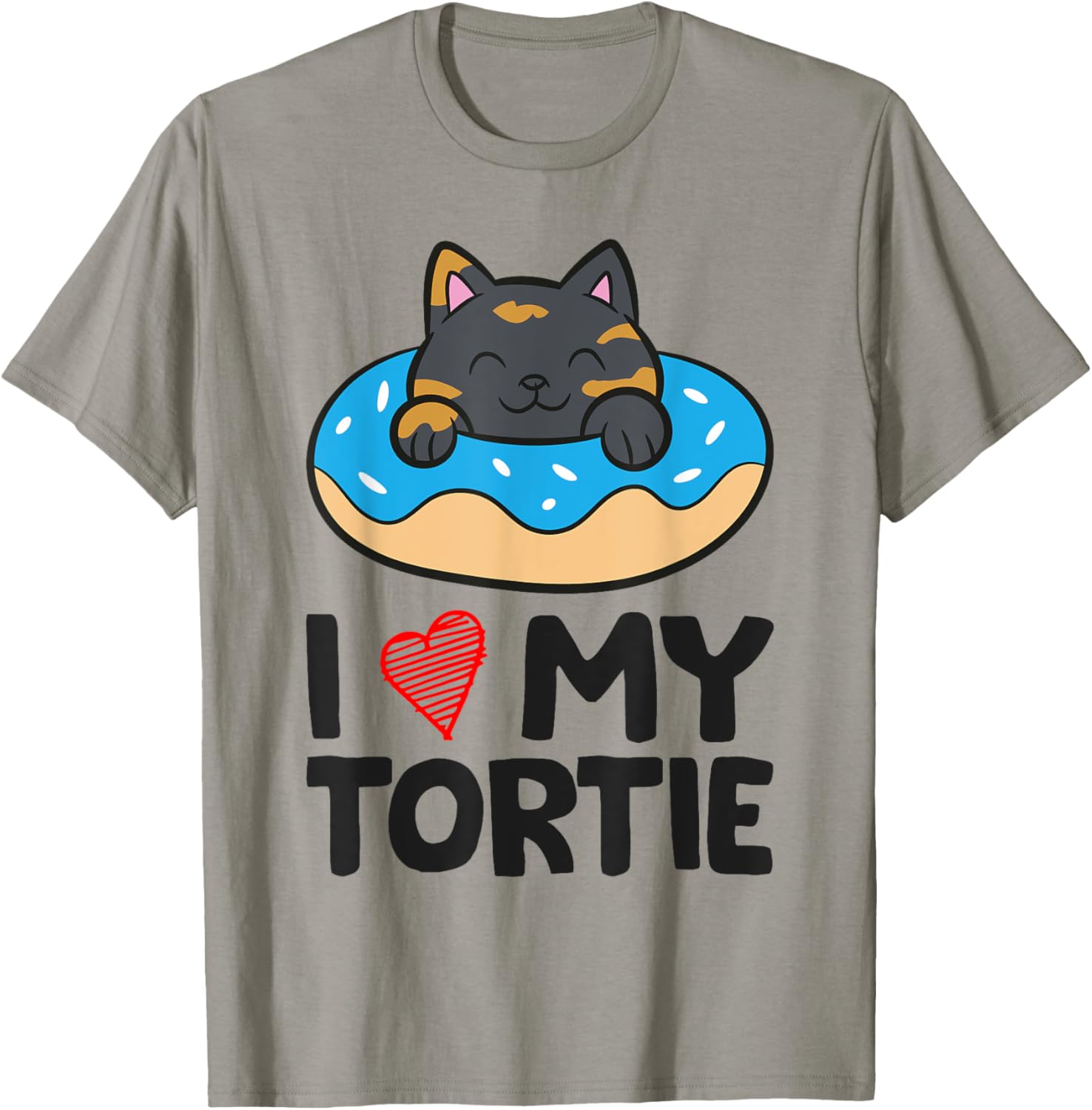 Tortoiseshell Cat Lover - I Love My Tortie T-Shirt - T-Shirt | Sand