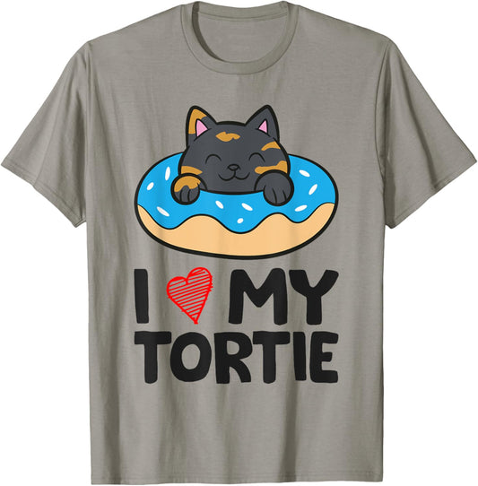 Tortoiseshell Cat Lover - I Love My Tortie T-Shirt - T-Shirt | Sand