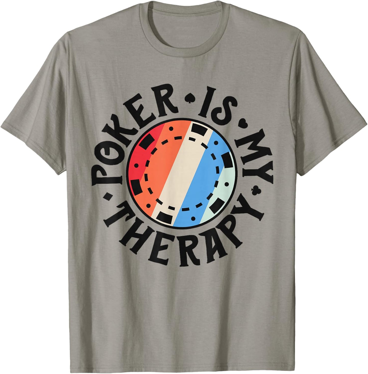 Poker Shirts Women Poker Is My Therapy Card Player T-Shirt - T-Shirt | Sand
