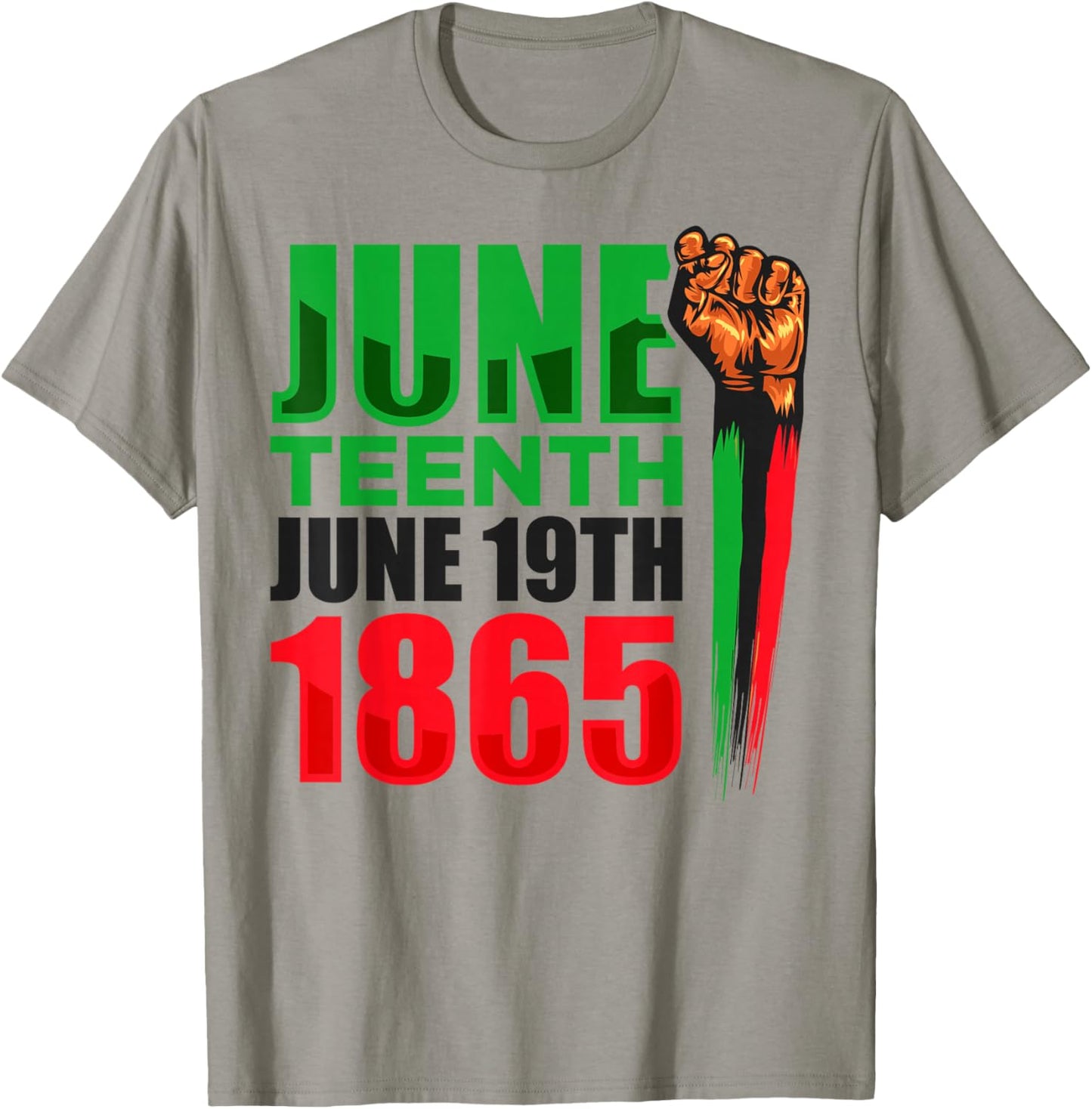 Juneteenth June Teenth June 19th 1865 Black History Freedom T-Shirt - T-Shirt | Sand