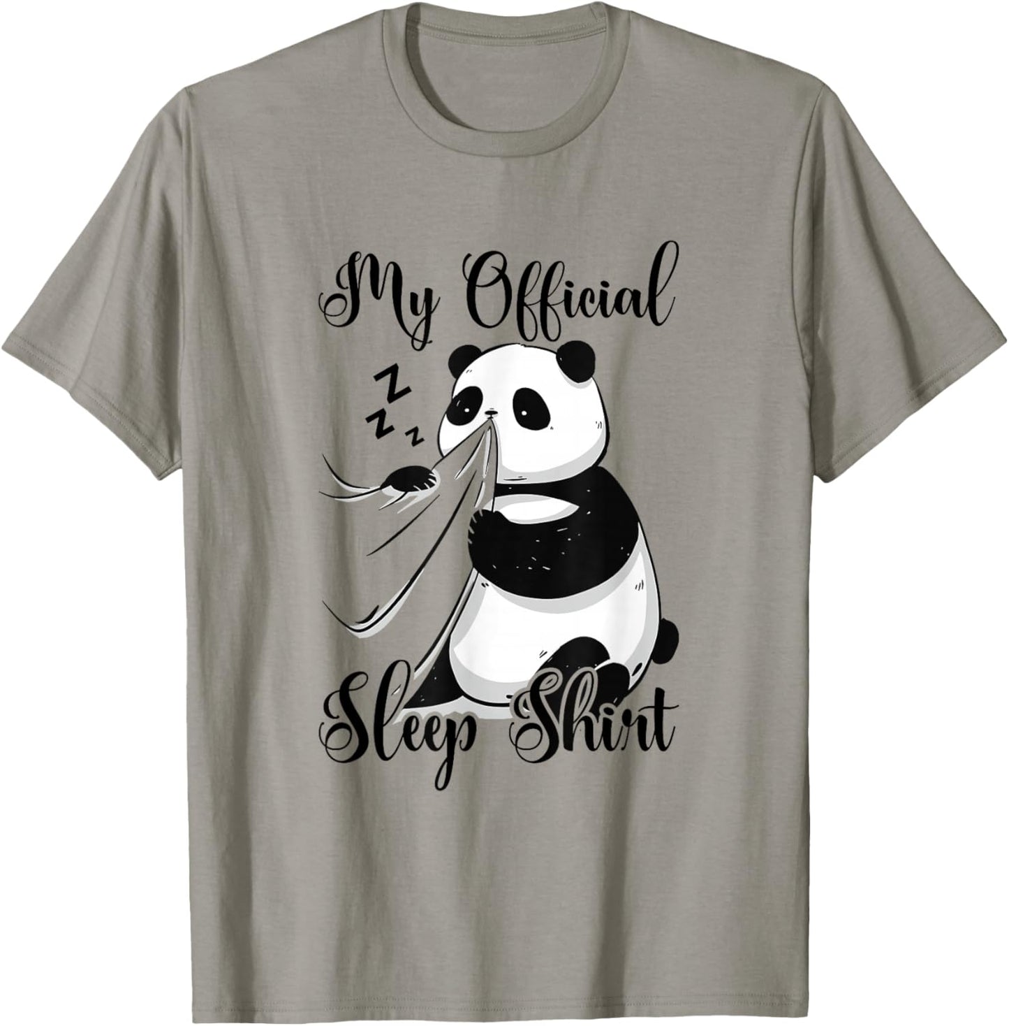 My Official Sleep Shirt Panda Bear Pyjamas Nightshirt Panda T-Shirt - T-Shirt | Sand