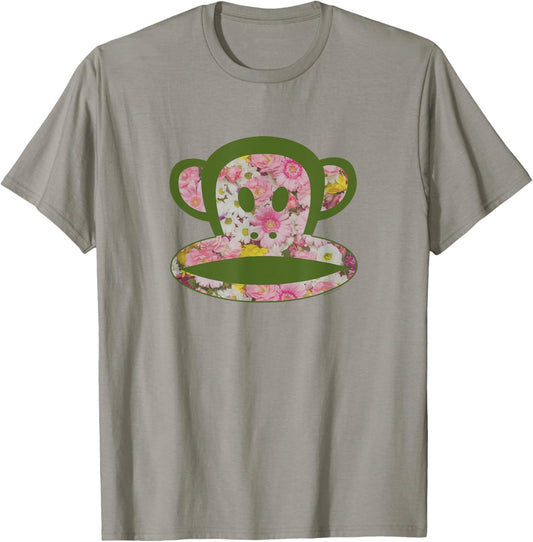 Paul Frank Julius The Monkey Groovy Floral Spring Logo T-Shirt - T-Shirt | Sand