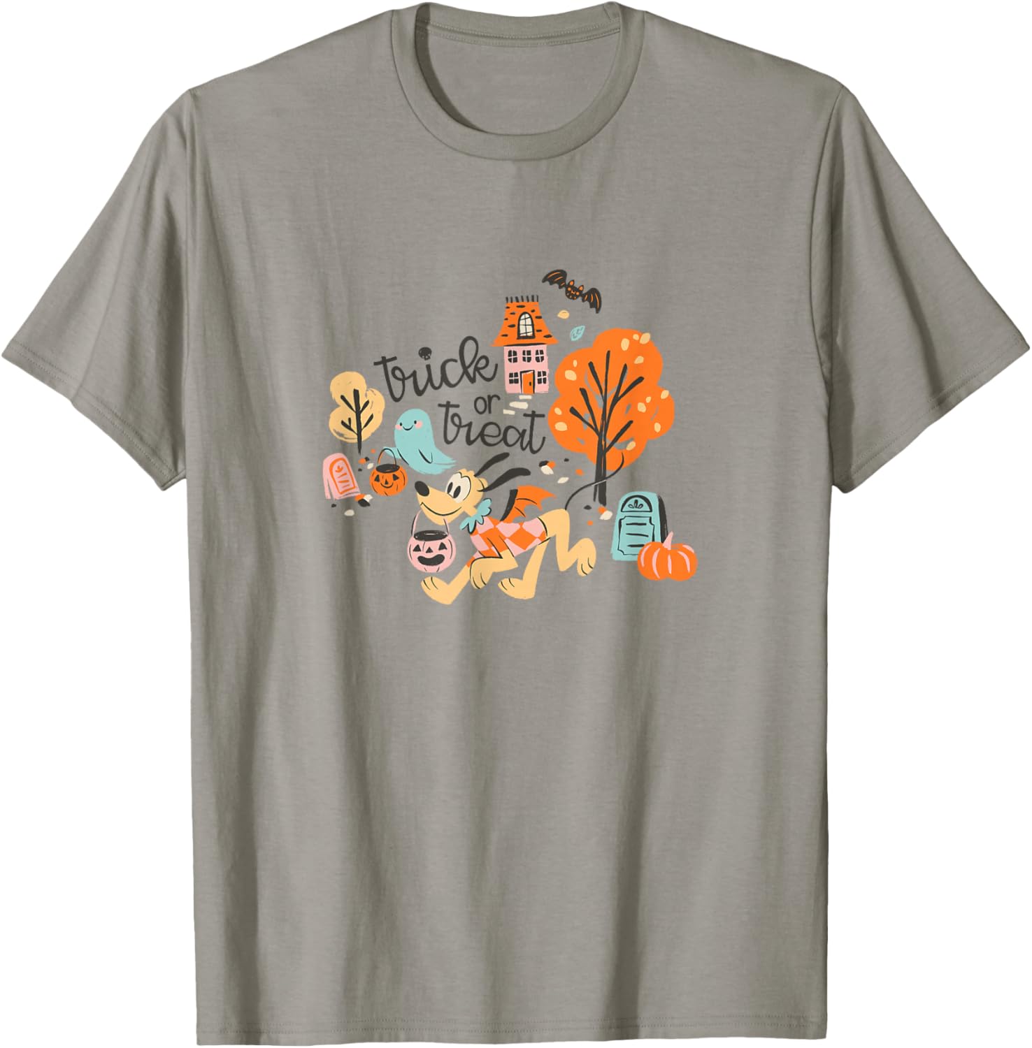 Disney Mickey and Friends Halloween Trick Or Treat Pluto T-Shirt - T-Shirt | Sand