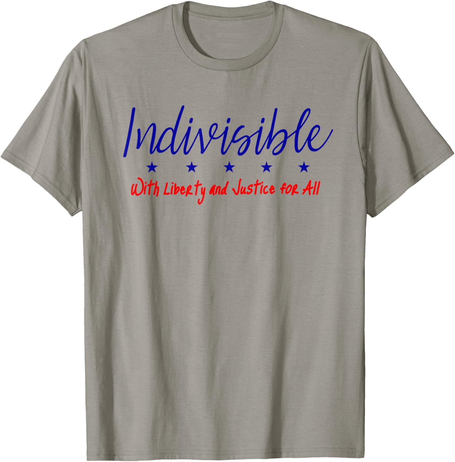 Indivisible T Shirt Progressive Liberal Feminist Democrat T-Shirt - T-Shirt | Sand