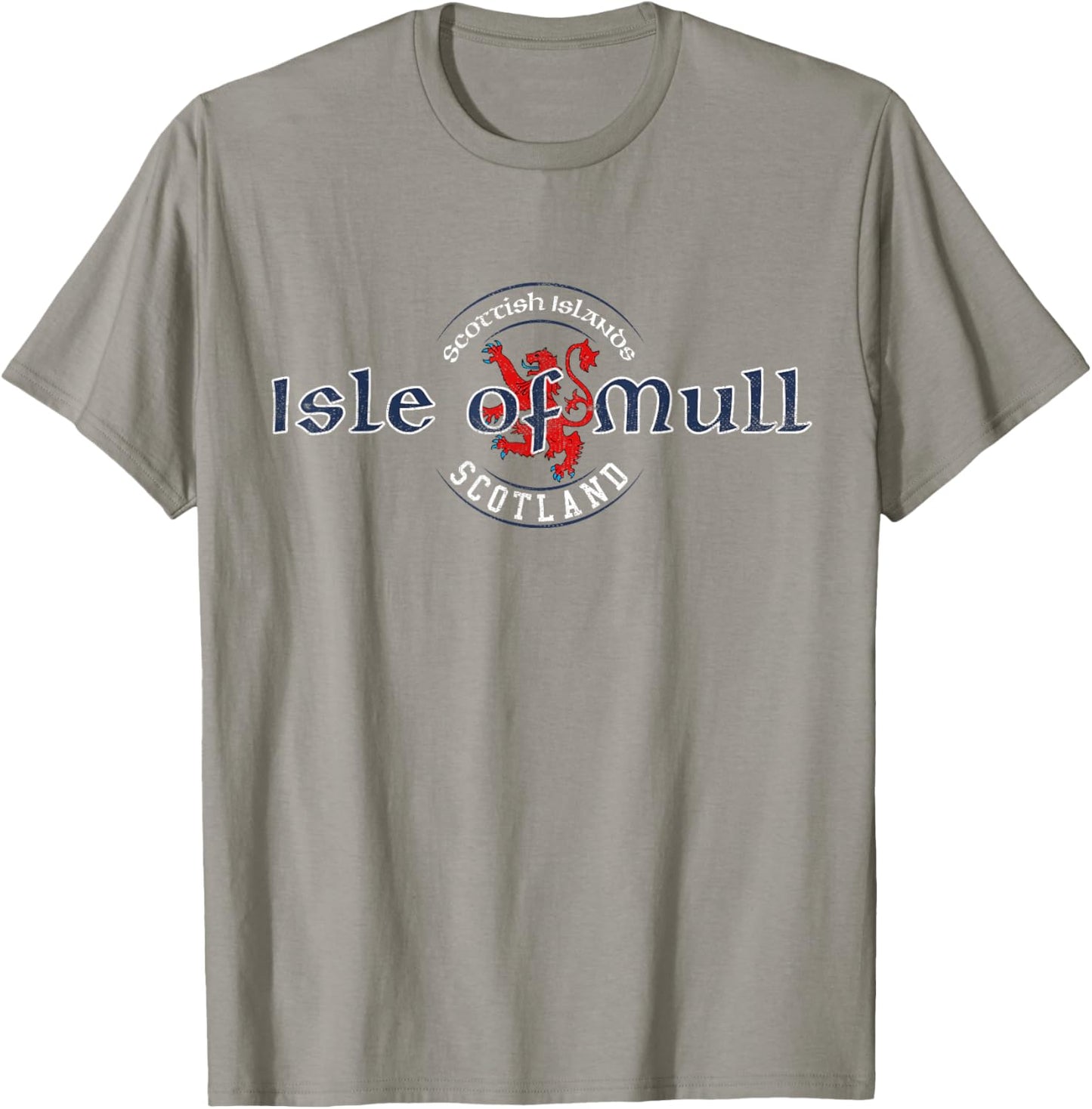 Isle of Mull Scotland Scottish Islands Distressed T-Shirt - T-Shirt | Sand