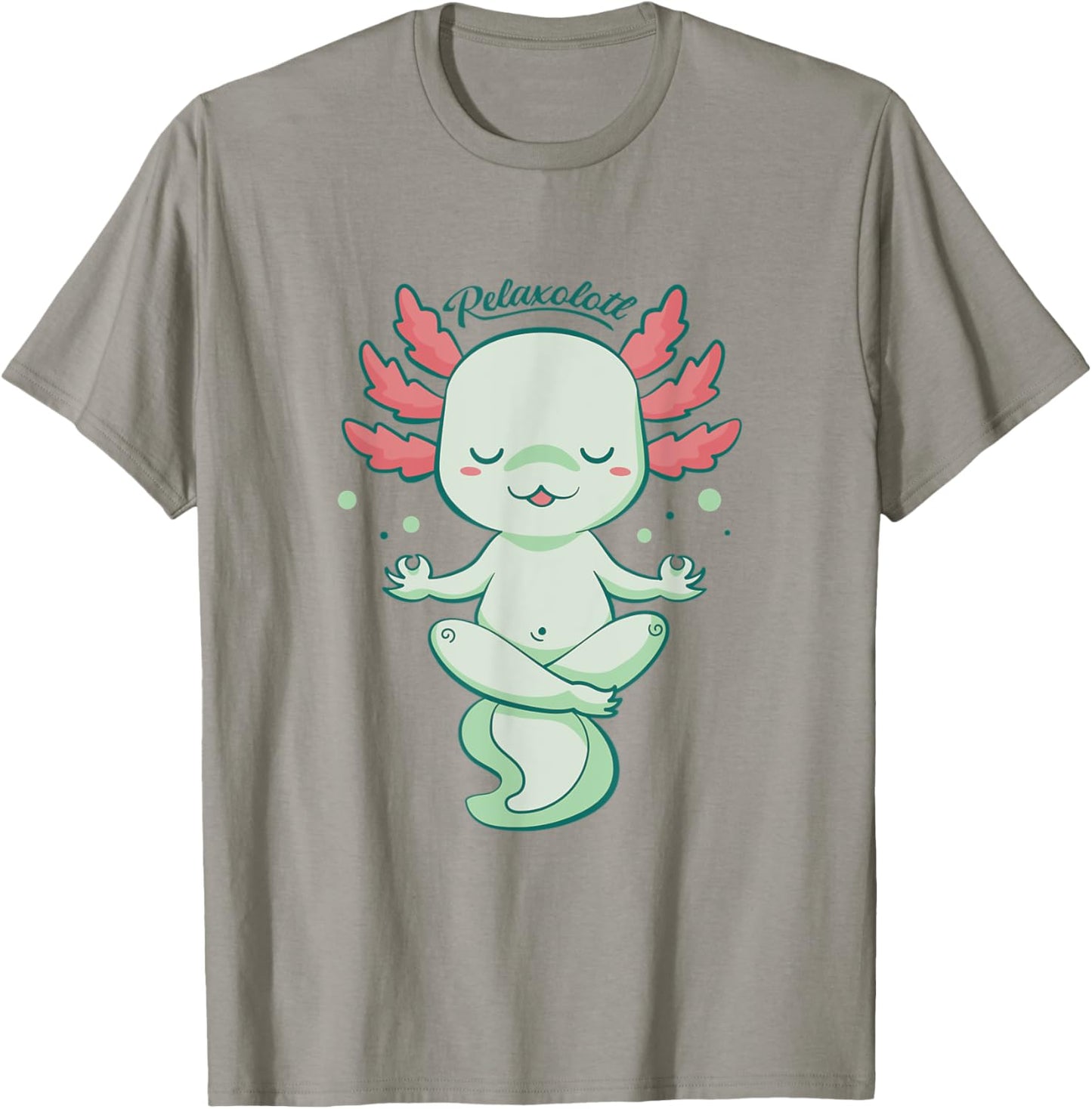 Kawaii Axolotl Humour Yoga Meditation Relaxolotl T-Shirt - T-Shirt | Sand
