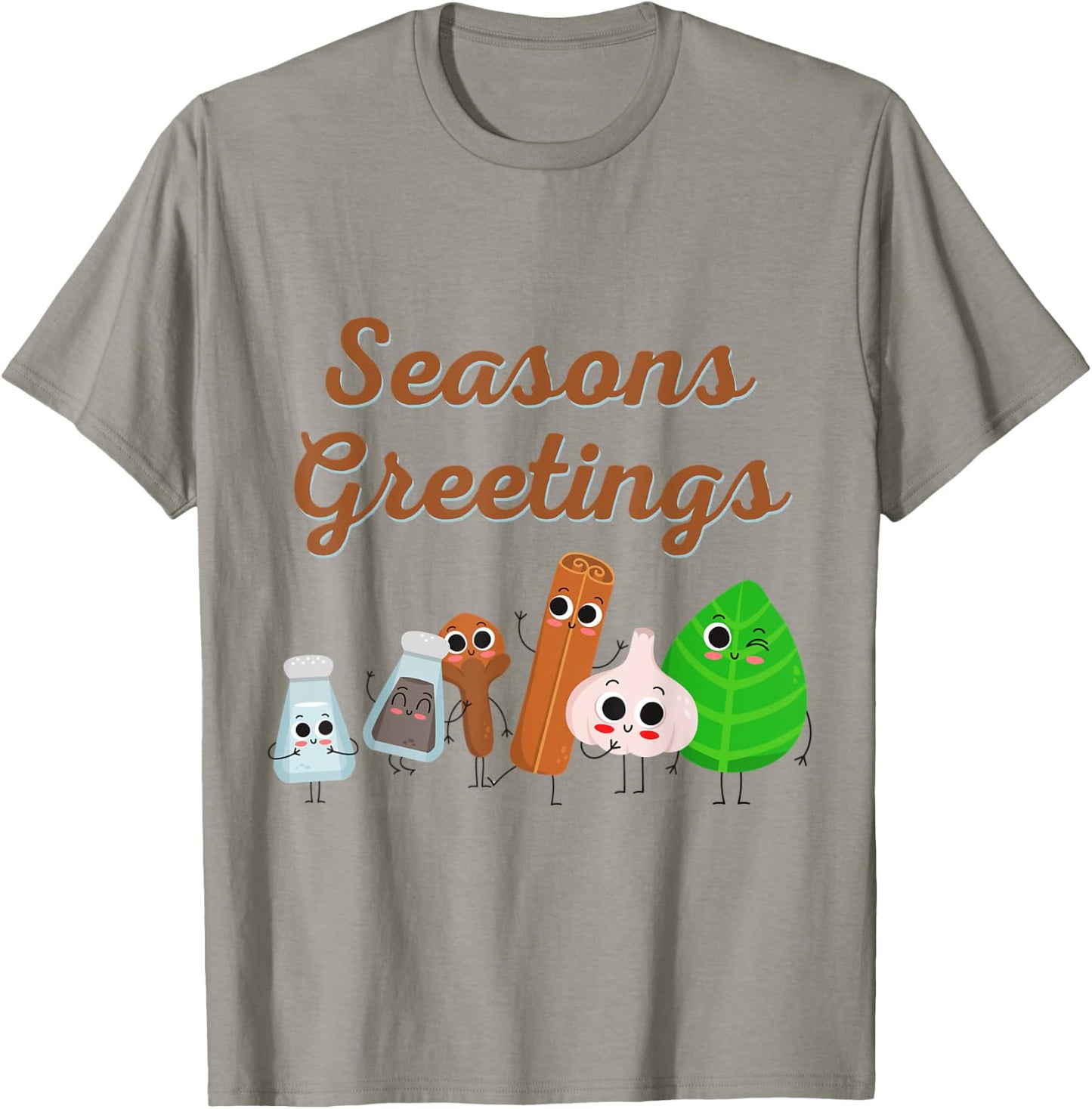 Season Greetings Cooking Spices Food Lover Christmas Gift T-Shirt - T-Shirt | Sand
