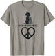 Peace and Love for All World Pet Dog Cat Love Peace Sign Men Women Girls Kids T-Shirt - T-Shirt | Sand