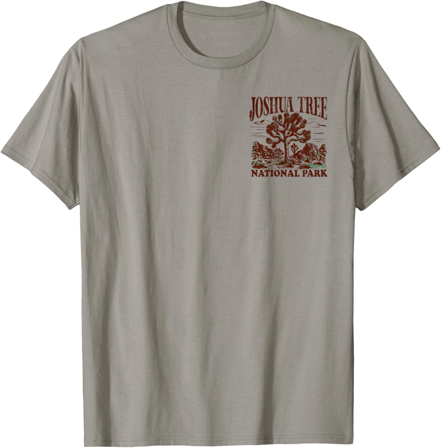 Joshua Tree Vintage Distressed Front and Back T-Shirt - T-Shirt | Sand