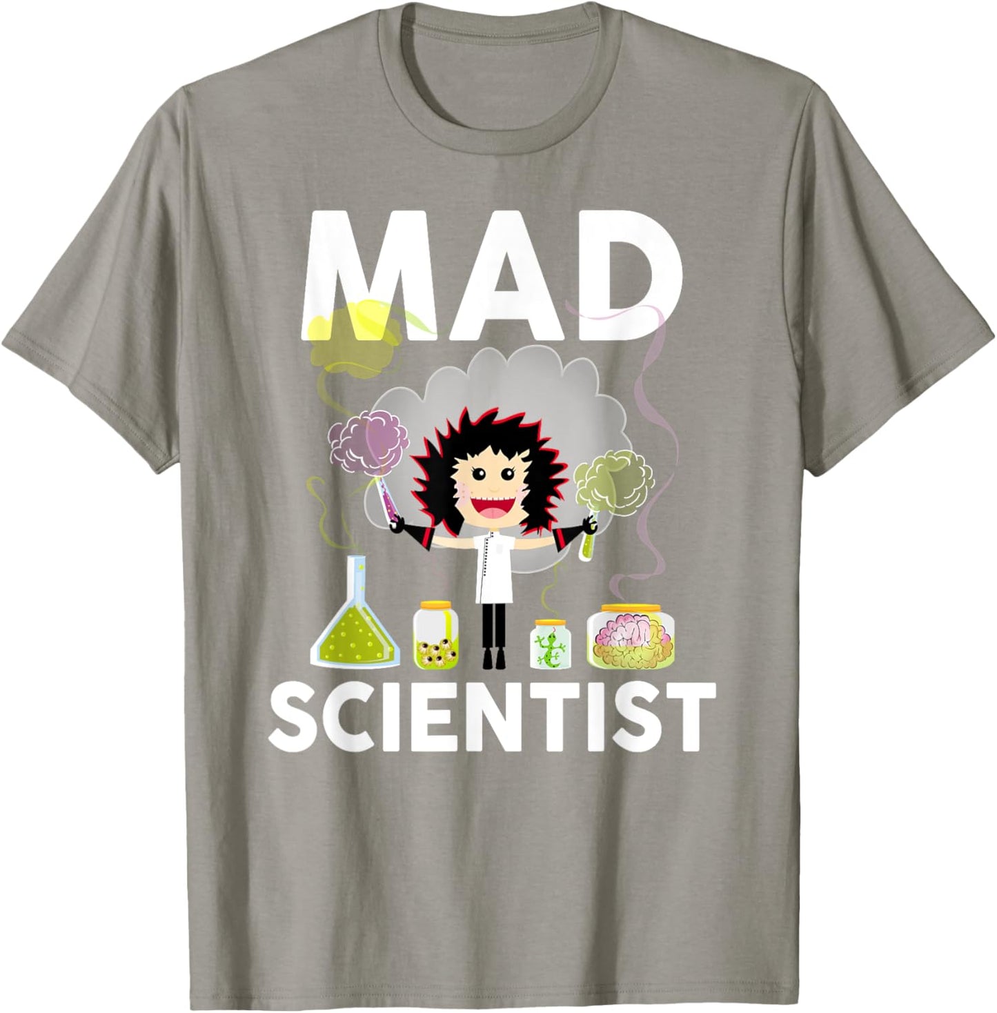 Mad Scientist Shirt Kids Boys Youth Adult Funny Science T-Shirt - T-Shirt | Sand