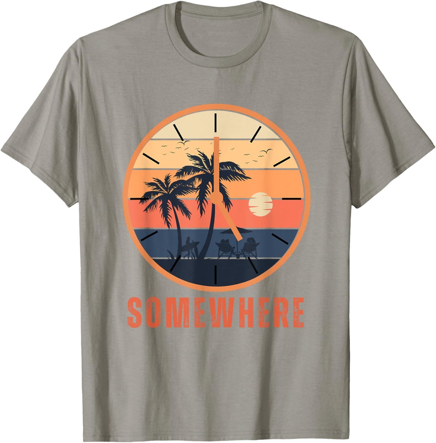 It's 5 O'clock Somewhere Retro Sunset Beach Shirt Women T-Shirt - T-Shirt | Sand