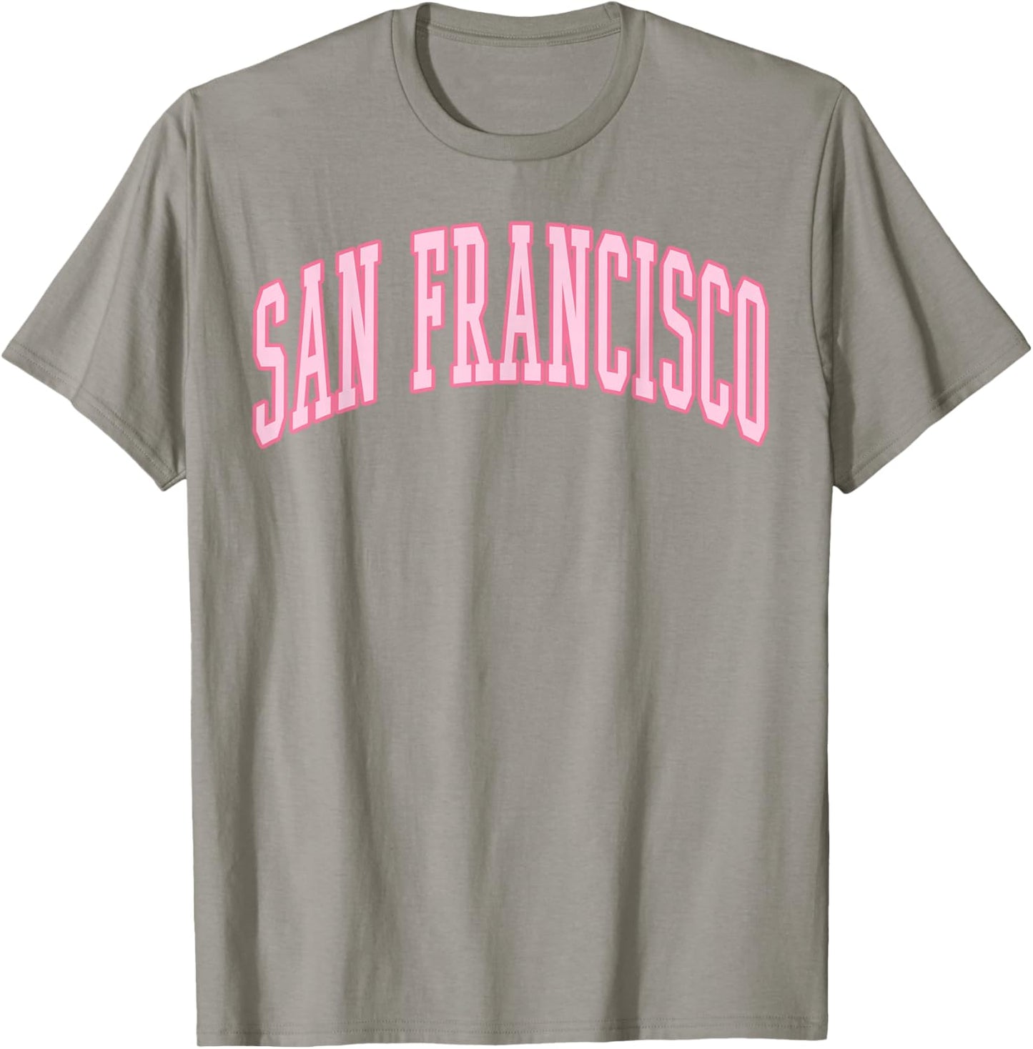 San Francisco Vintage Preppy Varsity Pink Sports T-Shirt - T-Shirt | Sand