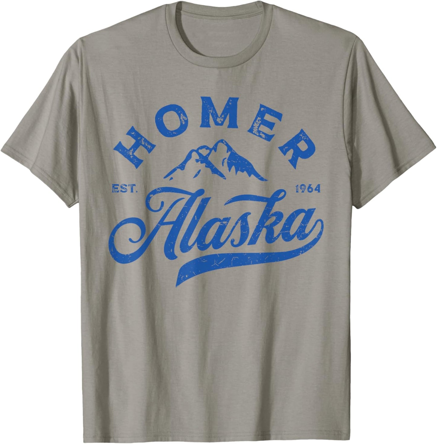 Vintage Homer Alaska AK Mountains Family Vacation Souvenir T-Shirt - T-Shirt | Sand