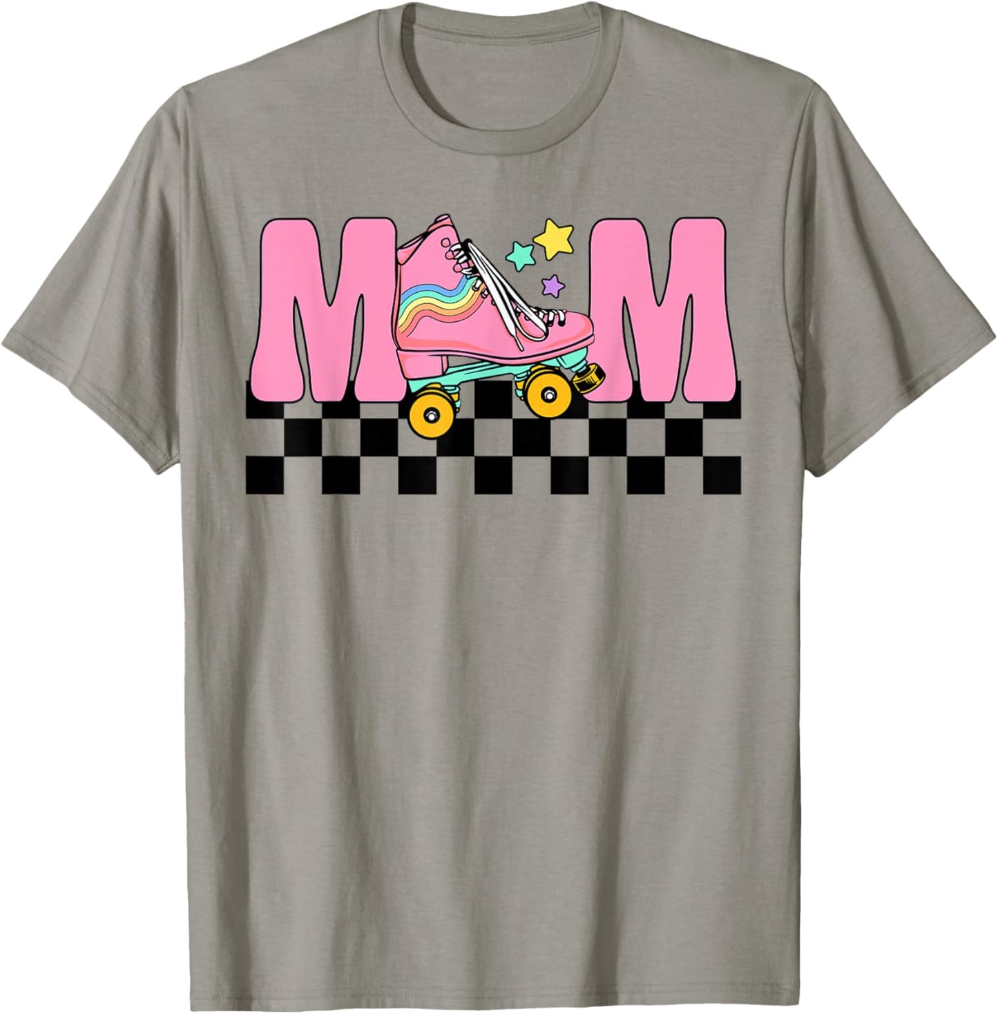 Mom Rolling Into Birthday Roller Skating Family Matching T-Shirt - T-Shirt | Sand