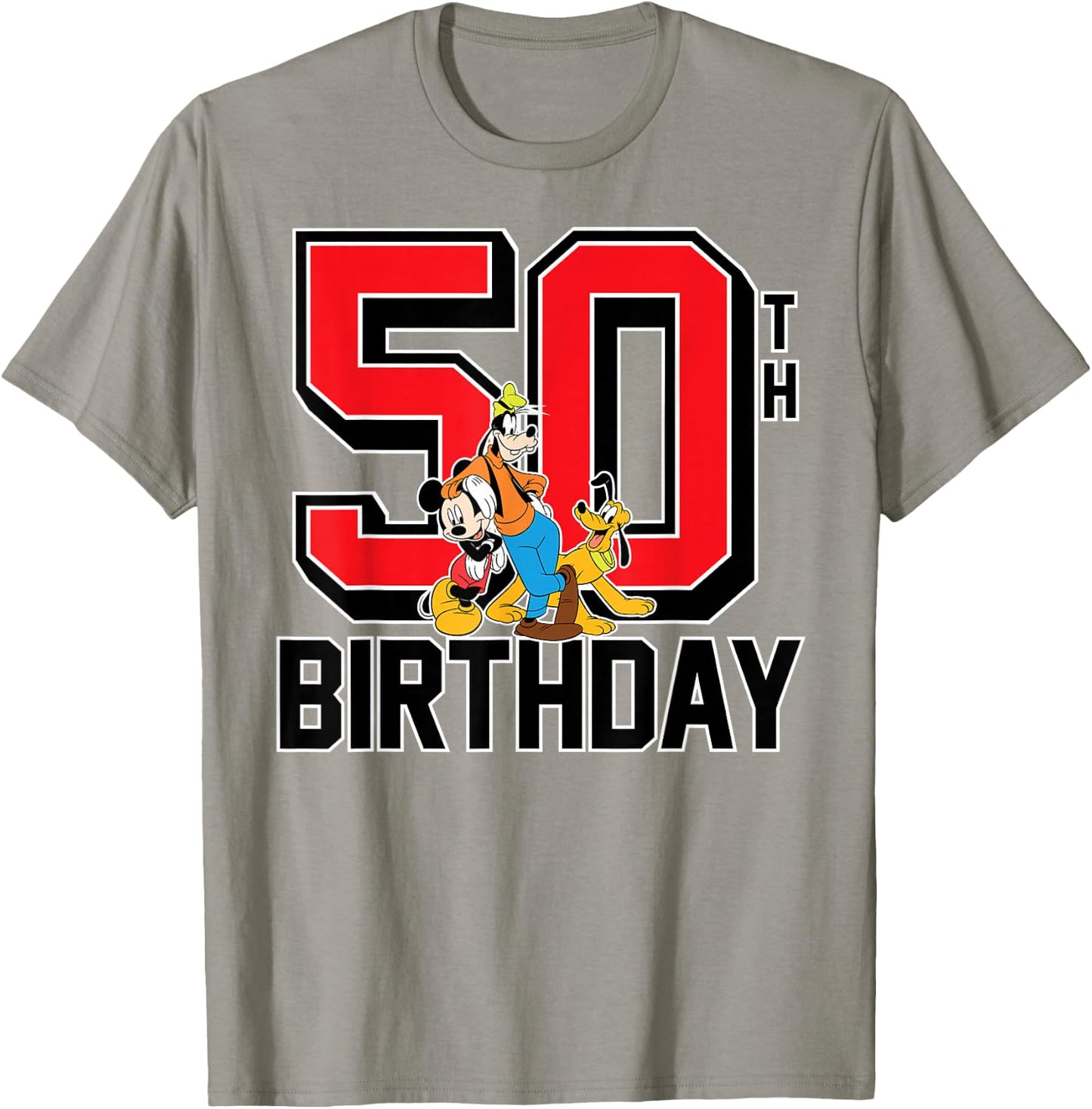 Mickey Mouse - Goofy Pluto 50th Birthday T-Shirt - T-Shirt | Sand