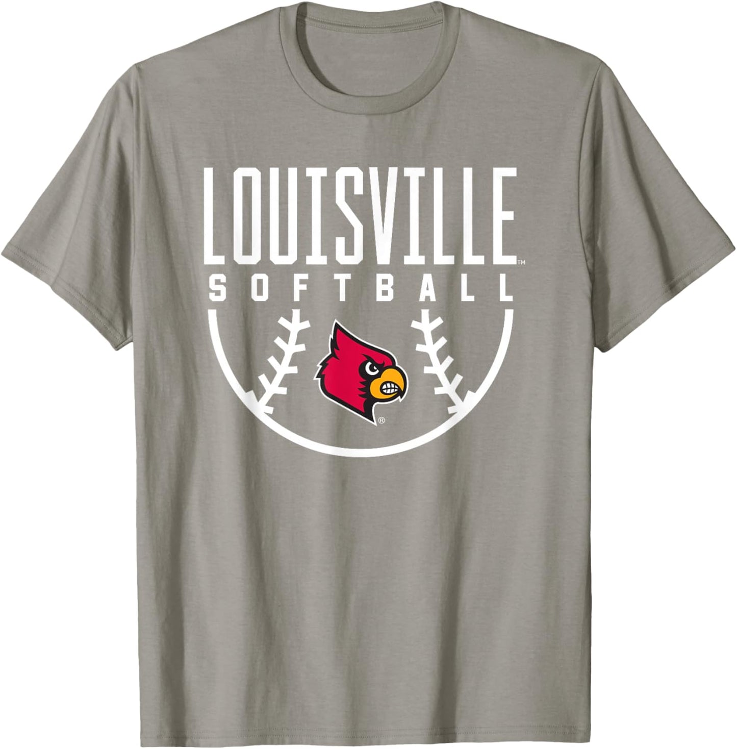 University of Louisville Cardinals Softball Arch T-Shirt - T-Shirt | Sand