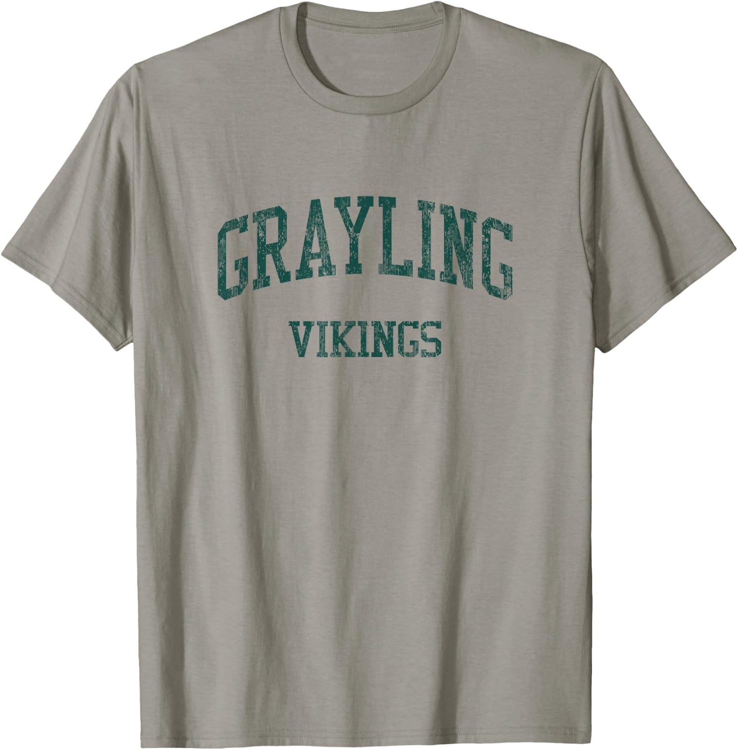 Grayling High School HS Grayling MI Vintage Sports T-Shirt - T-Shirt | Sand