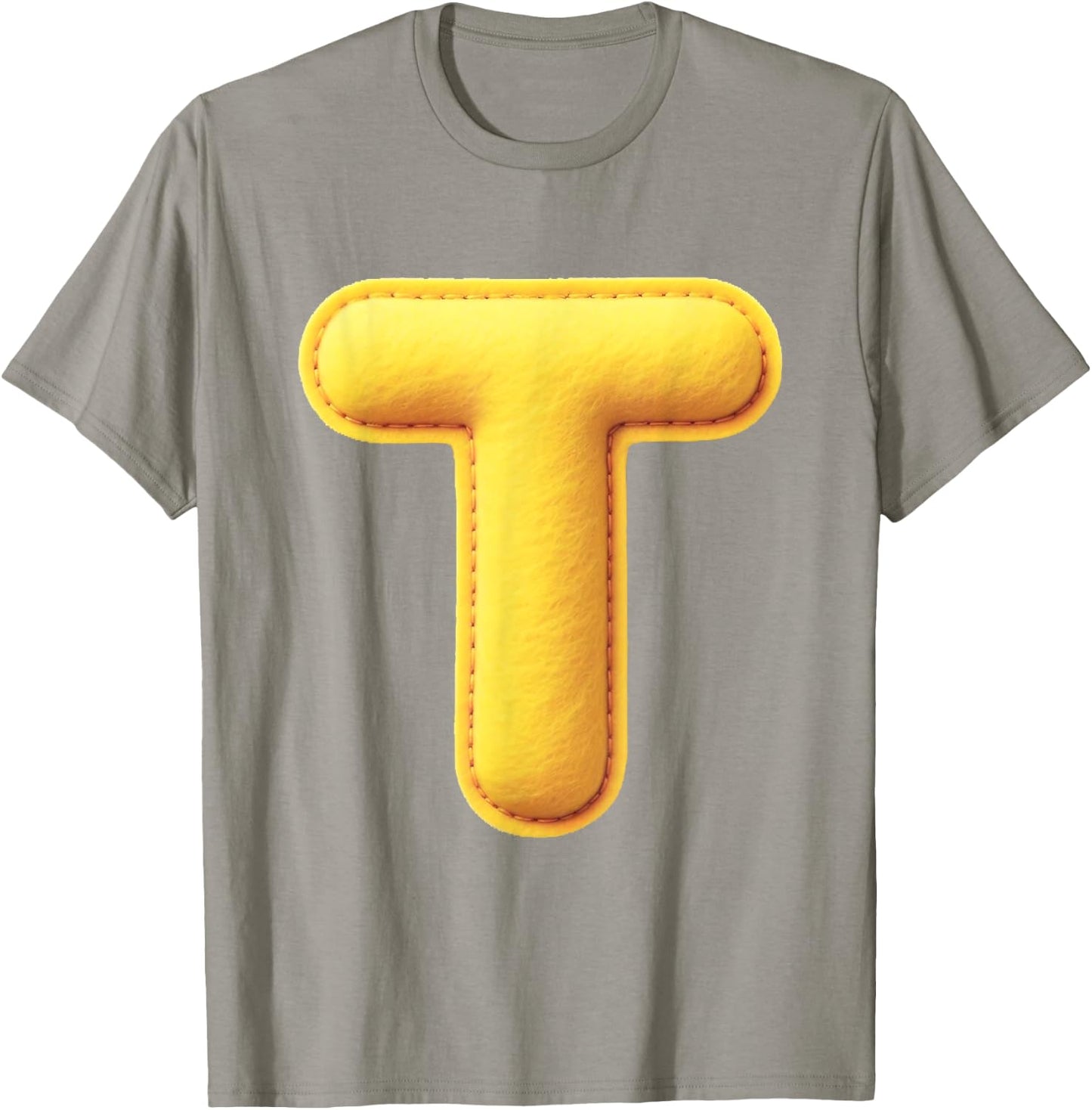 Letter T Funny Chipmunk Group Matching Halloween Costume T-Shirt - T-Shirt | Sand