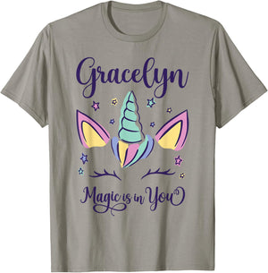 First Name Gracelyn Personalized Gracelyn T-Shirt - T-Shirt | Sand