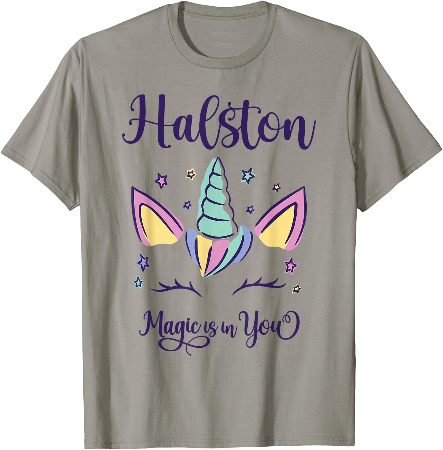 First Name Halston Personalized Halston T-Shirt - T-Shirt | Sand