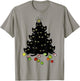 Cat Lovers Cute and Funny Holiday Tree Christmas T-Shirt - T-Shirt | Sand