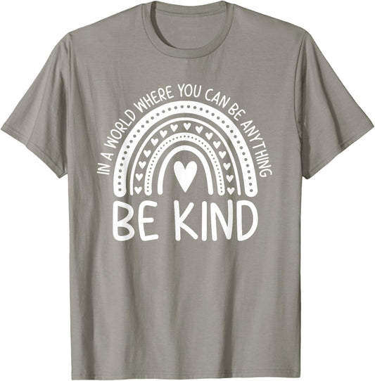 Be Kind Rainbow Orange Unity Day Anti Bullying T-Shirt - T-Shirt | Sand