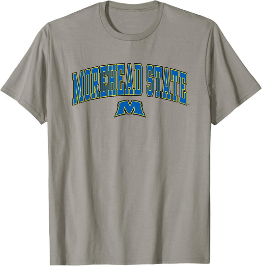 Morehead State Eagles Arch Over Officially Licensed T-Shirt - T-Shirt | Sand